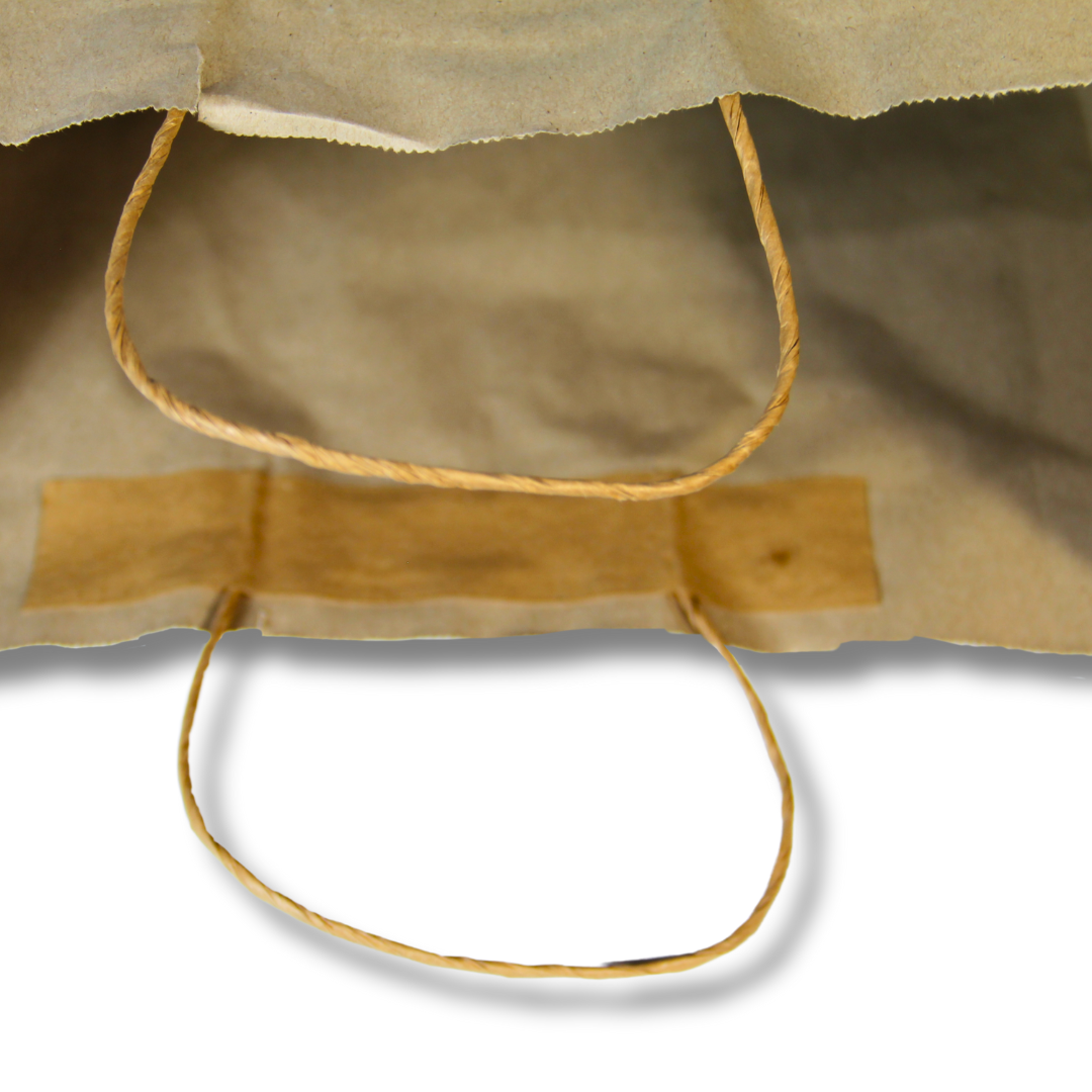 Brown Paper Bag with Handle – 13 x 7 x 17 (50 Count)