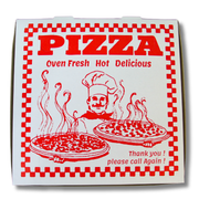 Clay Coated Pizza Boxes - 12 x 12 x 2", Design