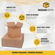 8 x 8 x 8" Corrugated Shipping Boxes