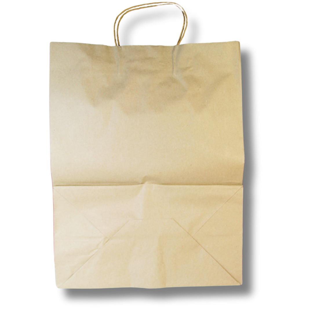 Brown Paper Bag with Handle – 13 x 7 x 17 (50 Count)