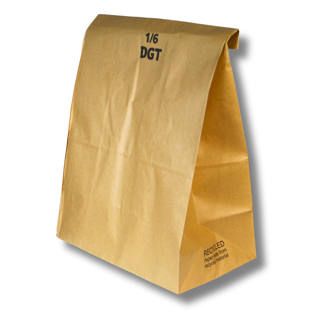 1/6 BBL Brown Kraft Bag – 90 GSM, 12.00 x 17.00 x 7.00 (100 Count)