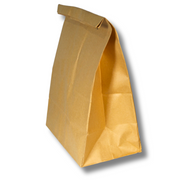 1/6 BBL Brown Kraft Paper Bags (125 ct)