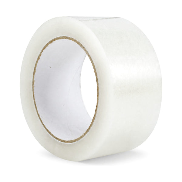 Roll of 2 in clear packing tape, 110 yd, on a 3 in core